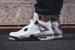 Nike Air Jordan 4 Retro  White / Black 308497-103 