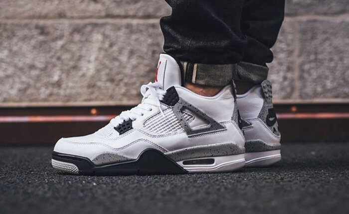 Nike Air Jordan 4 Retro  White / Black 308497-103 